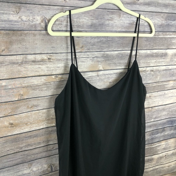 ASOS black spaghetti strap sleeveless slip dress - Picture 2 of 6